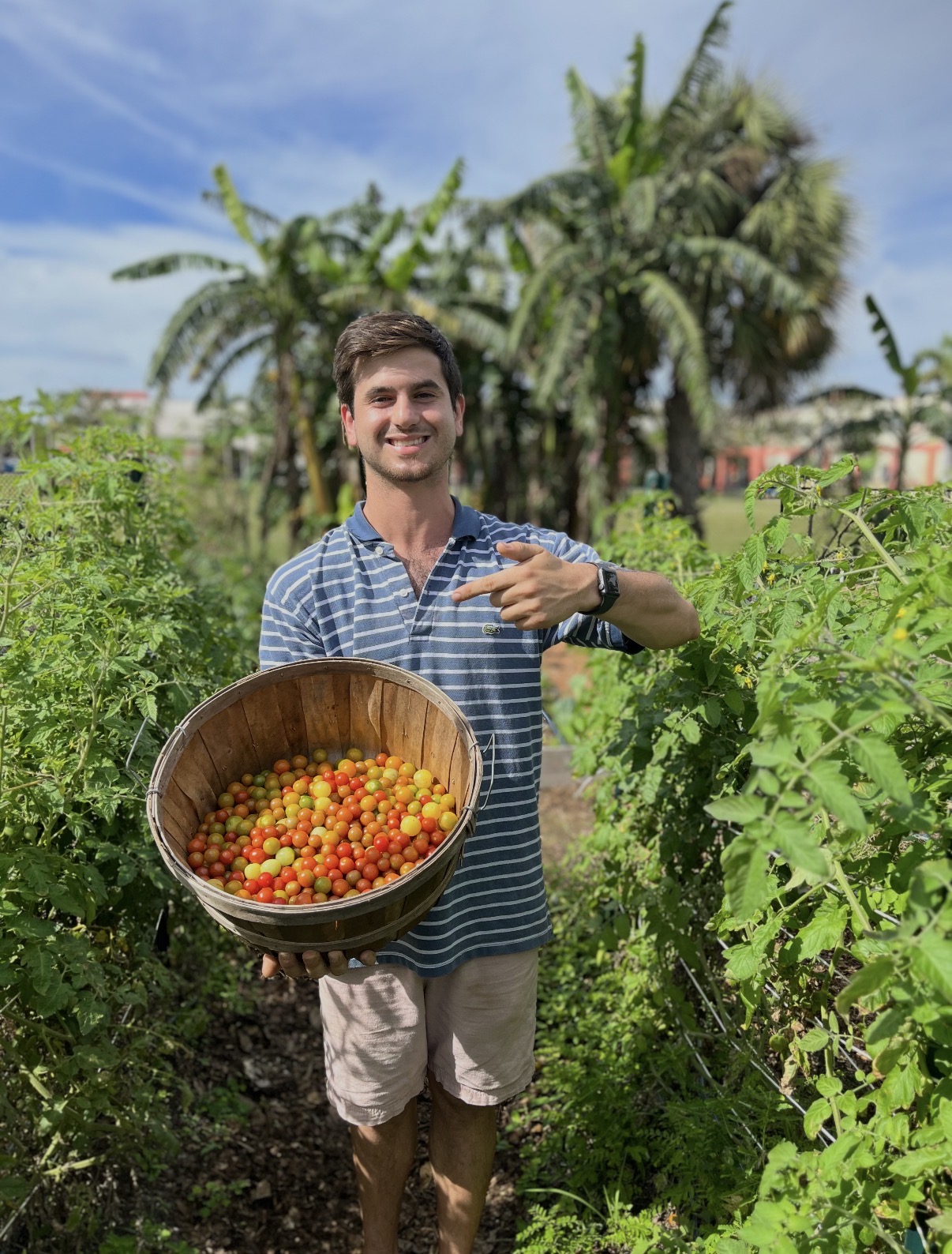 Will tending a lush tropical garden bed in South Florida